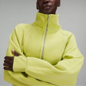lululemon Scuba Hoodie Funnel Neck in Wasabi